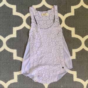 Purple Lace Tank Top